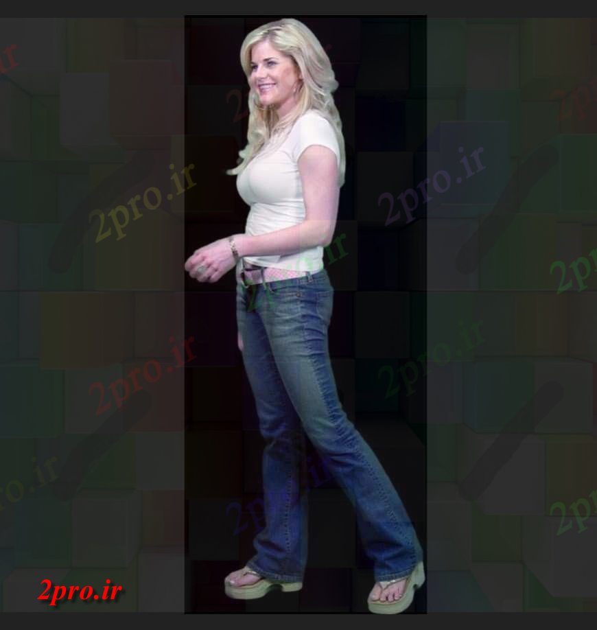 دانلود تری دی  D مدل لبخند زن فایل بلوک  طرح عکس کد  (کد25250)