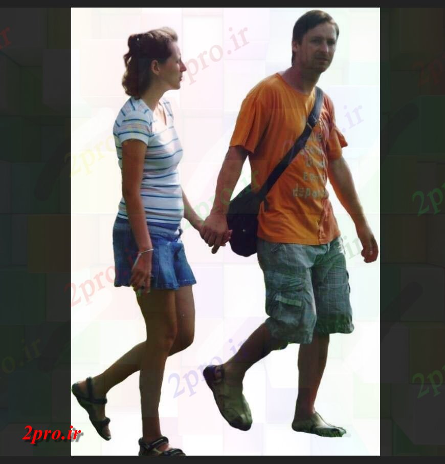 دانلود تری دی  راه رفتن زن و شوهر جزئیات مدل d فایل layout عکس کد  (کد25270)