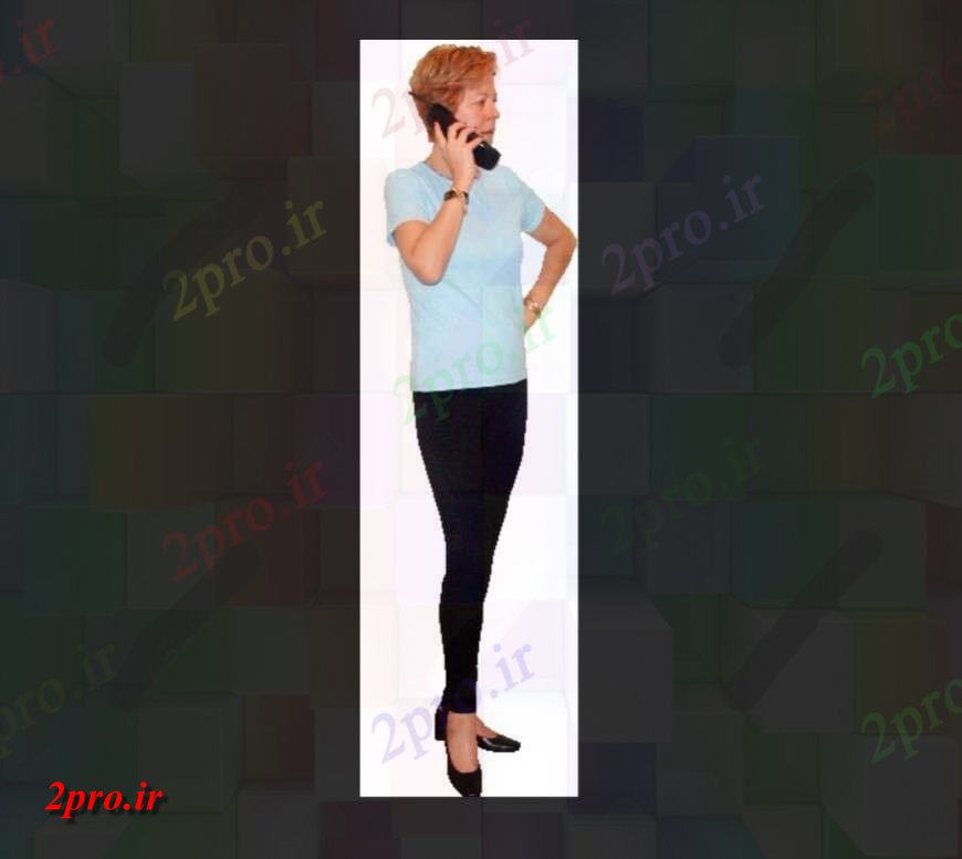 دانلود تری دی  زن صحبت کردن در جزئیات تلفن مدل d فایل بلوک طرح  عکس کد  (کد25280)