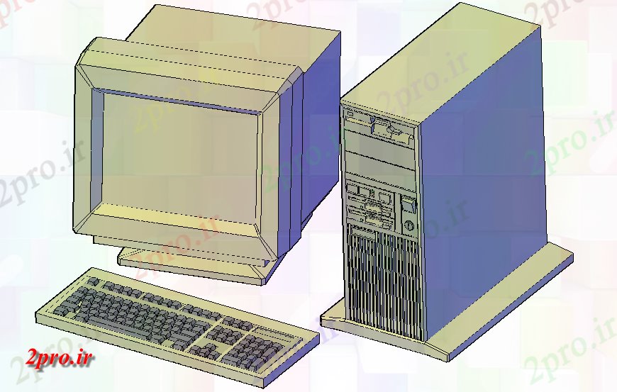 دانلود تری دی  کامپیوتر  D جزئیات معین فایل dwg کد  (کد25404)