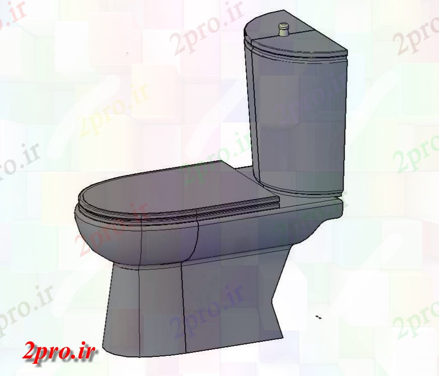دانلود تری دی  انگلیسی توالت  بلوک بهداشتی فایل D طرح مدل در فرمت dwg کد  (کد25430)