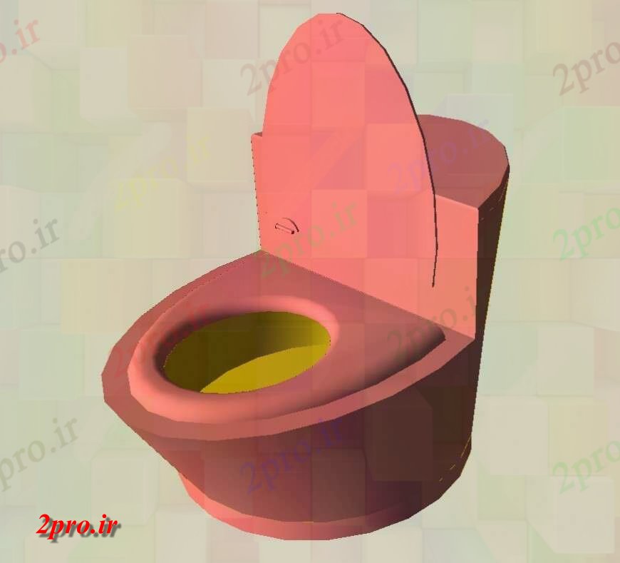 دانلود تری دی  D طرح مدل سرویس بهداشتی  توالت بلوک جزییاتی فایل طرح تا کد  (کد25436)