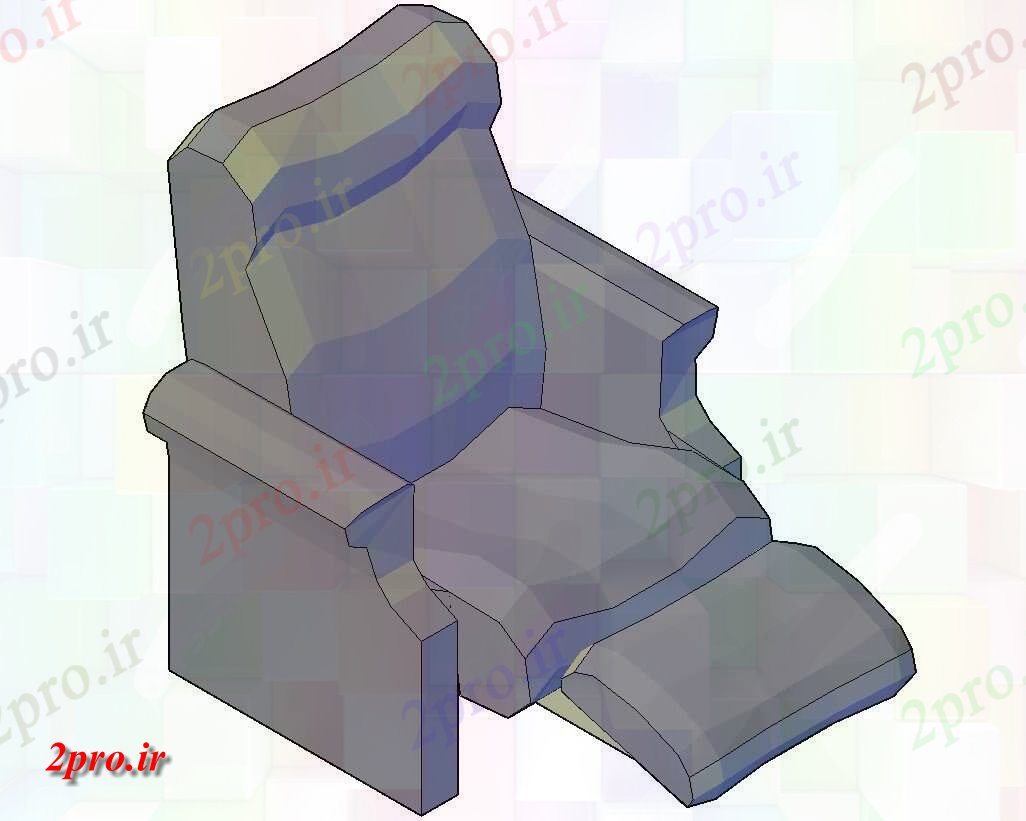 دانلود تری دی  آرامش بخش طراحی صندلی D  کد  (کد25718)