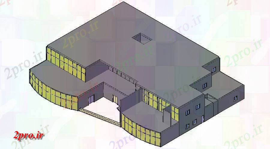 دانلود تری دی  ساختمانی مدل D  نشیمن کد  (کد25777)
