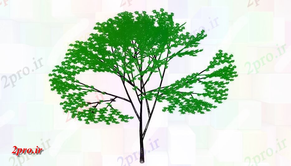 دانلود تری دی  درخت محوطه طراحی  دریافت فایل کد  (کد25826)
