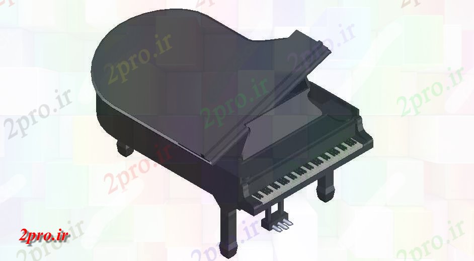 دانلود تری دی  پیانو جدول طراحی مبلمان مدل D  نشیمن کد  (کد25883)