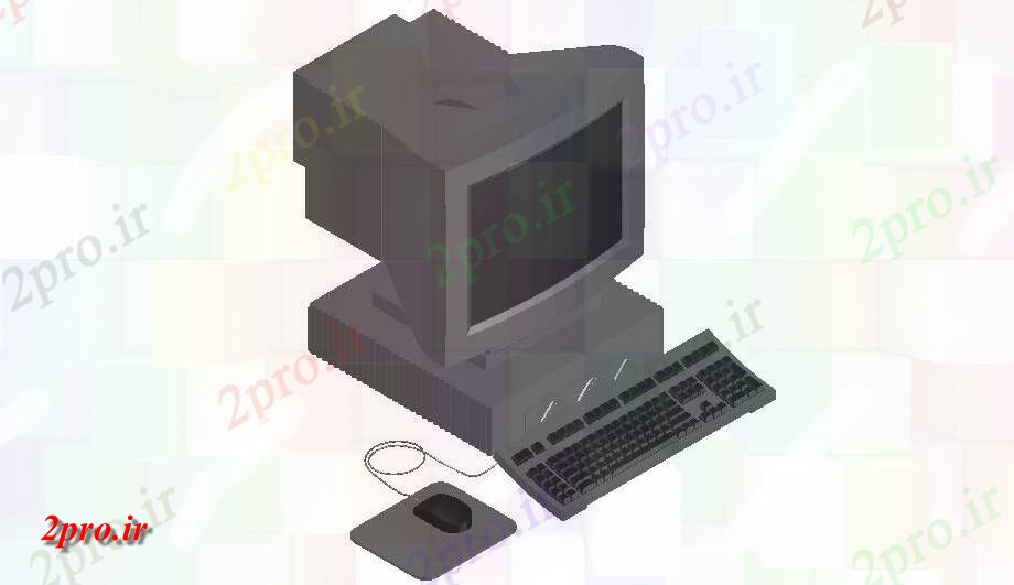دانلود تری دی  برق D بلوک  جزئیات کامپیوتر کد  (کد25888)