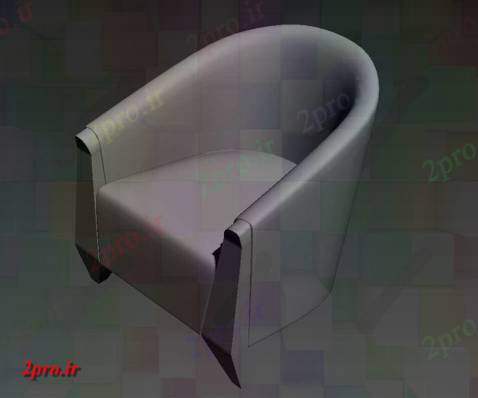 دانلود تری دی  مدرن صندلی D MAX فایل های رایگان کد  (کد25951)