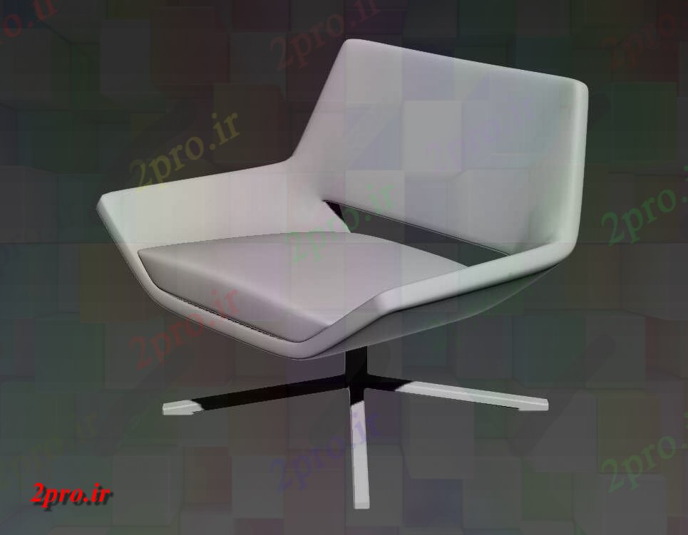 دانلود تری دی  مدرن سبک صندلی در D MAX فایل رایگان دانلود کد  (کد25981)