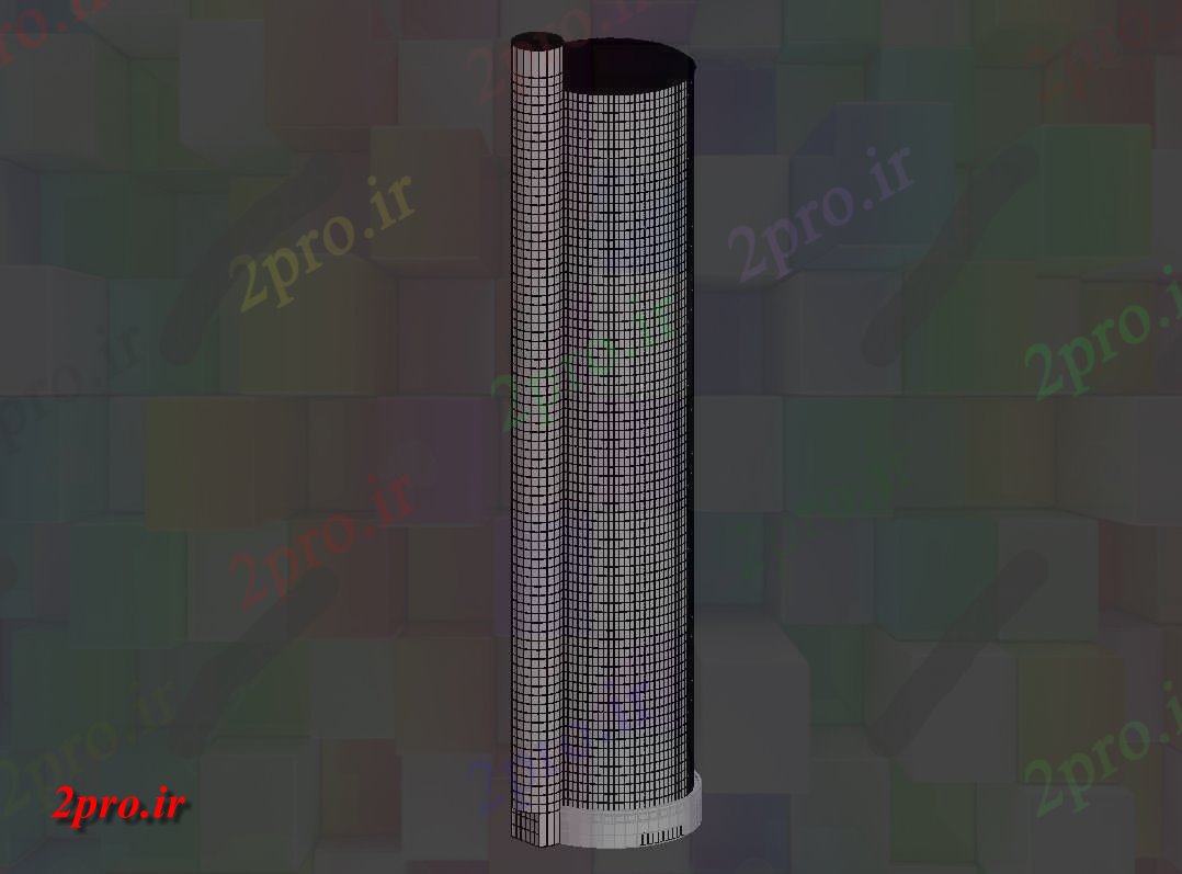 دانلود تری دی برج تجاری   (کد26155)