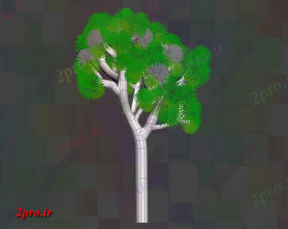 دانلود تری دی درخت جاشوا  (کد26591)
