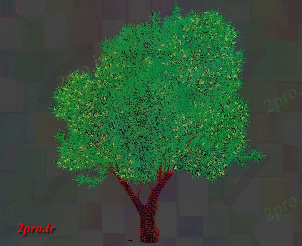 دانلود تری دی درخت زیتون  (کد26608)