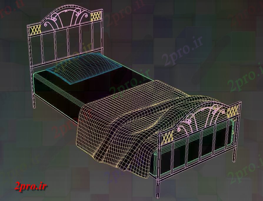 دانلود تری دی تختخواب  (کد26706)