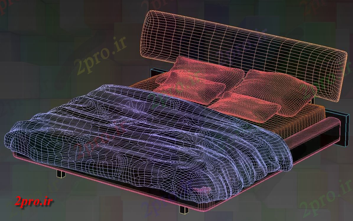 دانلود تری دی تخت خواب  (کد26902)