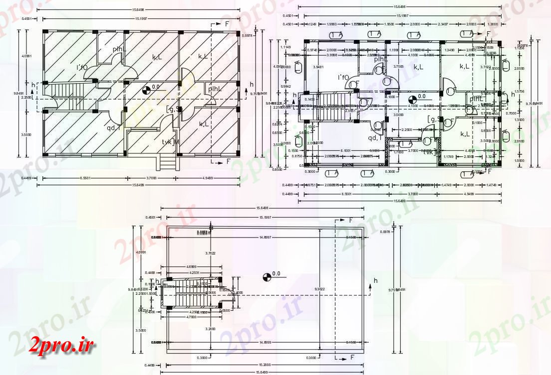 دانلود  نقشه مسکونی ، ویلا ، دوبلکس ، اپارتمان 10×16 متر (کد28162)