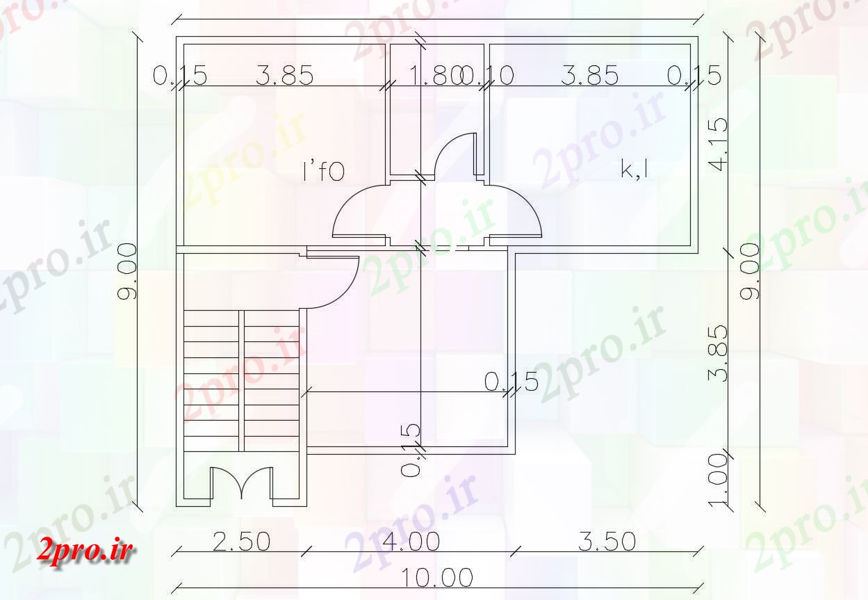 دانلود  نقشه ویلایی ساده  (کد28194)