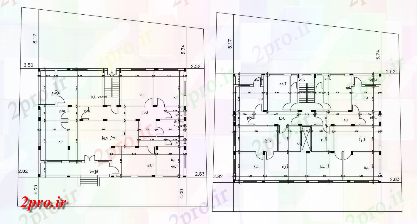 دانلود  نقشه ویلا ، مسکونی ، دوبلکس 15×20 متر (کد28201)