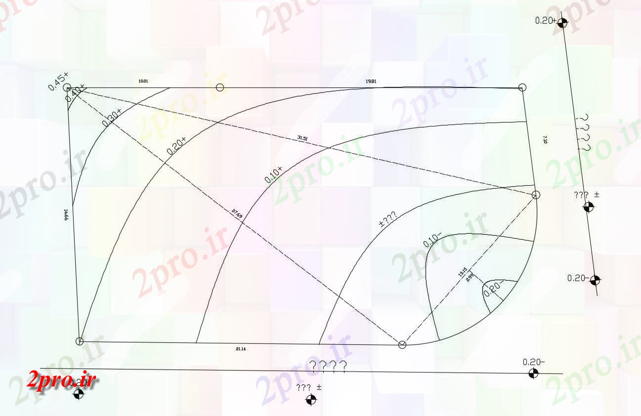 دانلود  نقشه کانتور سایت  (کد28204)