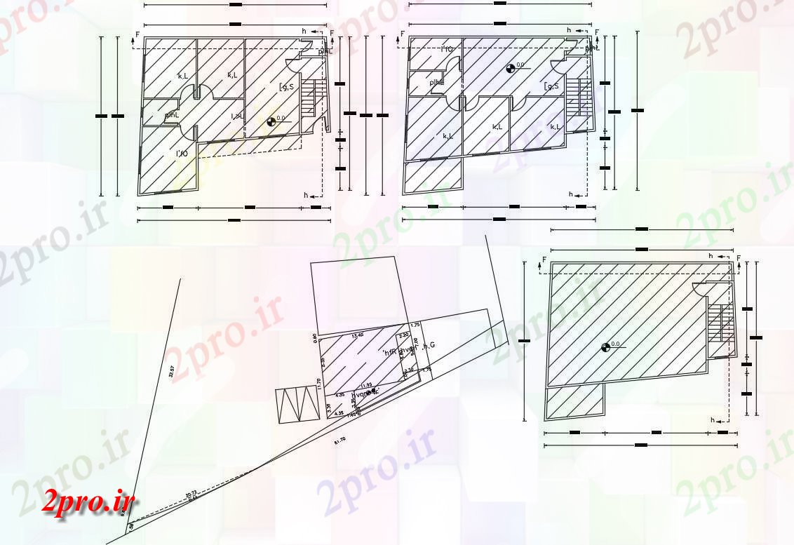 دانلود  نقشه سایت پلان ، شهرک ، بلوک بندی ، طراحی سایت   (کد28261)