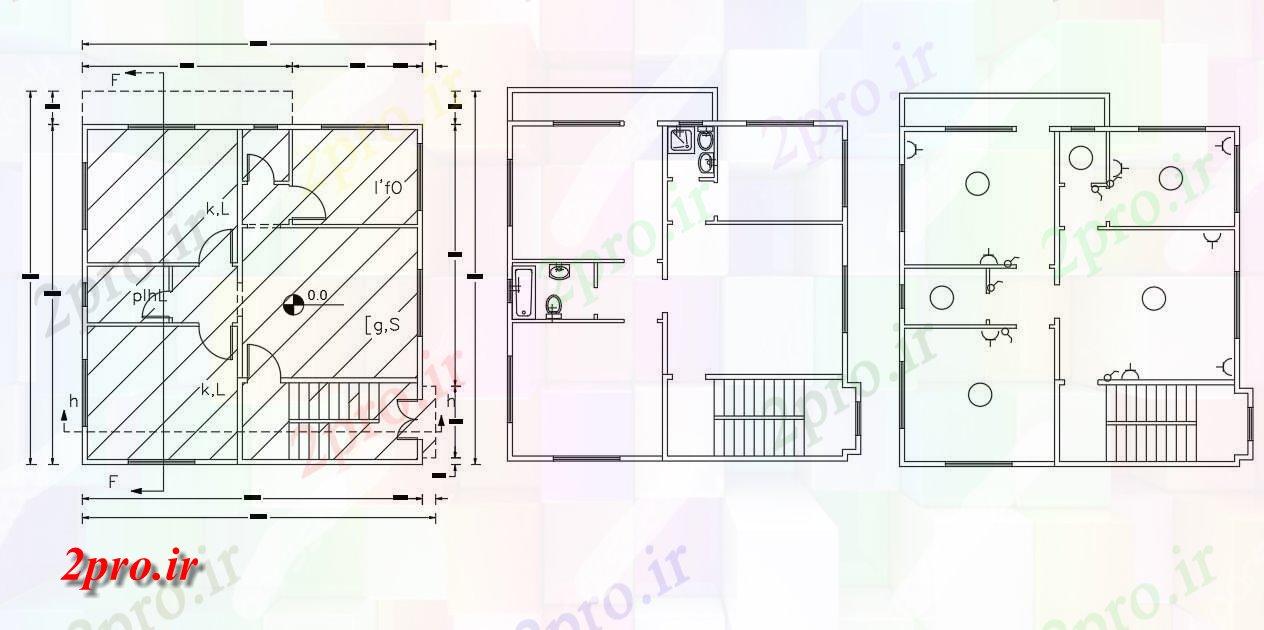 دانلود  نقشه سیم کشی برق سرویس بهداشتی   (کد28287)