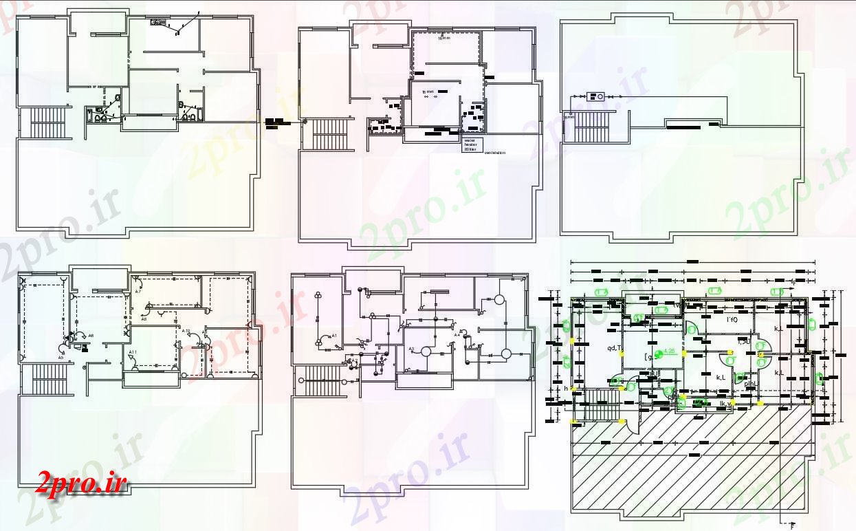 دانلود  نقشه ویلا ، مسکونی ، دوبلکس 10×19 متر (کد28327)