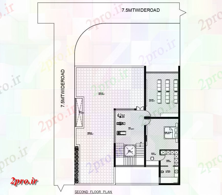 دانلود  نقشه مسکونی ، ویلا ، دوبلکس ، اپارتمان 59×67 متر (کد28385)