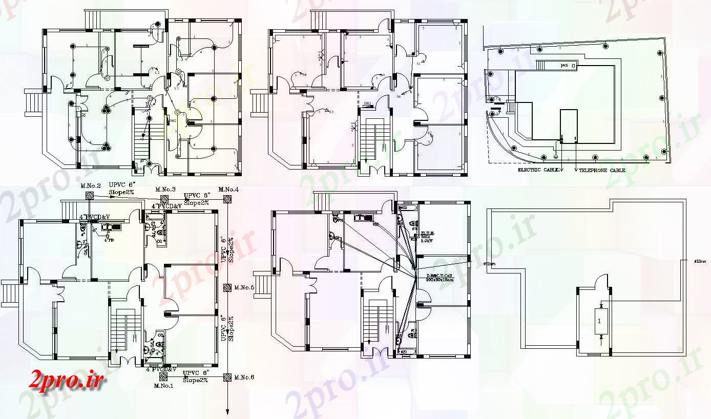 دانلود  نقشه مسکونی ، ویلا ، دوبلکس ، اپارتمان 12×15 متر (کد28842)