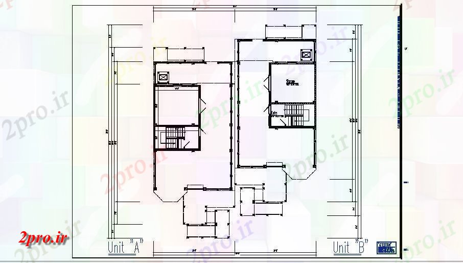 دانلود نقشه رایگان دانلود طرح طرح خط 2D از طبقه اول از خانه فایل DWG  (کد29088)