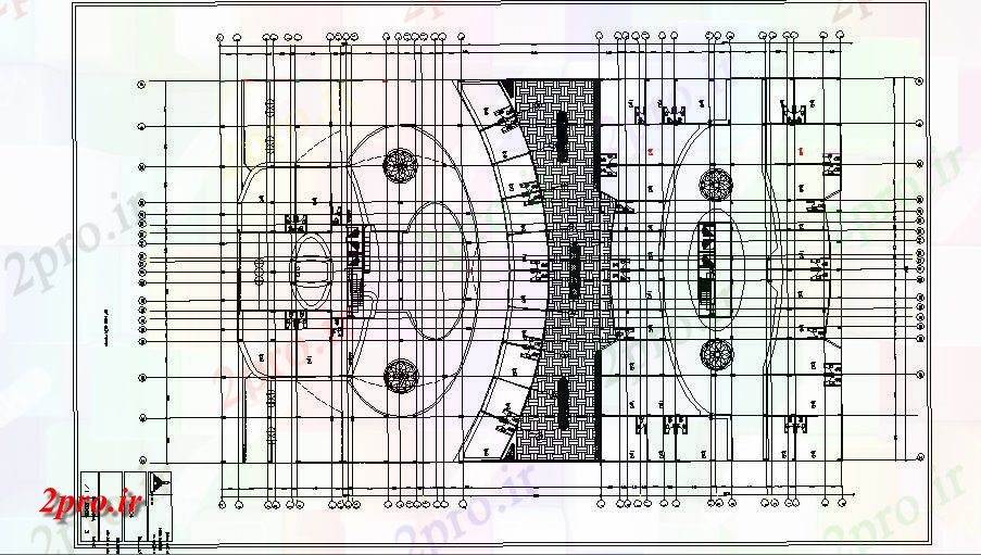دانلود  نقشه  طرح زمین برای ساخت و ساز بیمارستان  (کد29146)