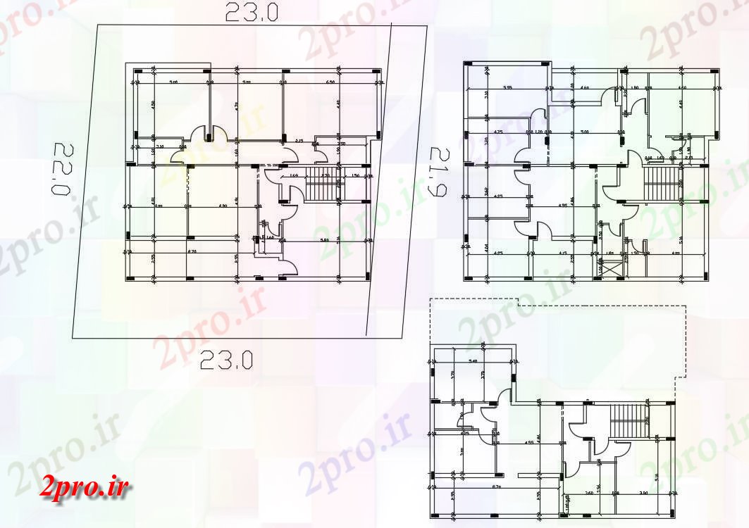 دانلود نقشه آپارتمان طراحی برنامه های با پایه کار طراحی اتوکد  (کد29148)