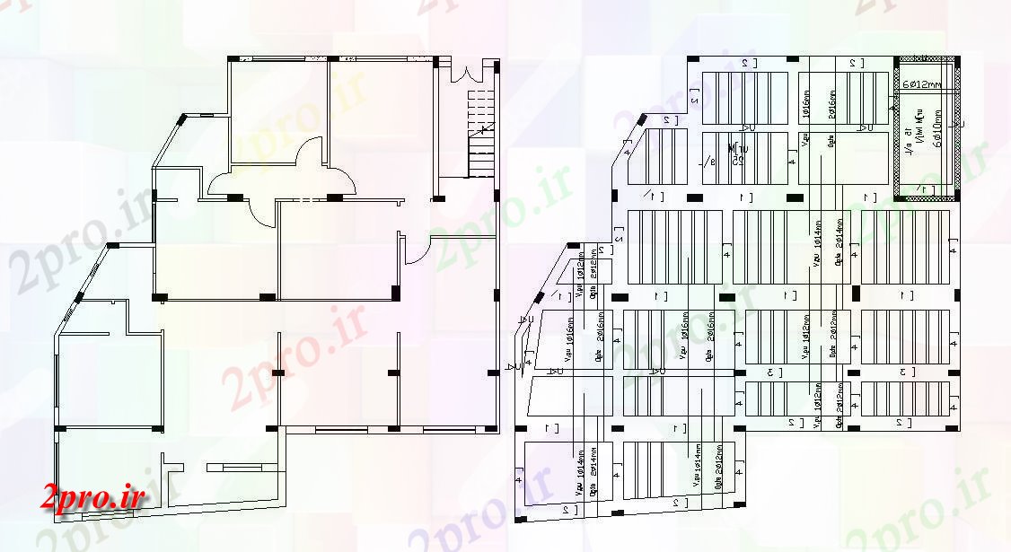 دانلود  نقشه مسکونی ، ویلا ، دوبلکس ، اپارتمان 17×17 متر (کد29364)