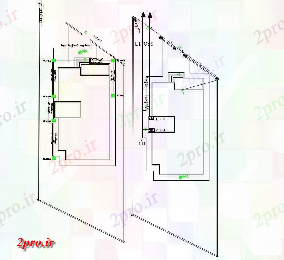 دانلود  نقشه طرح سایت خانه  (کد29478)