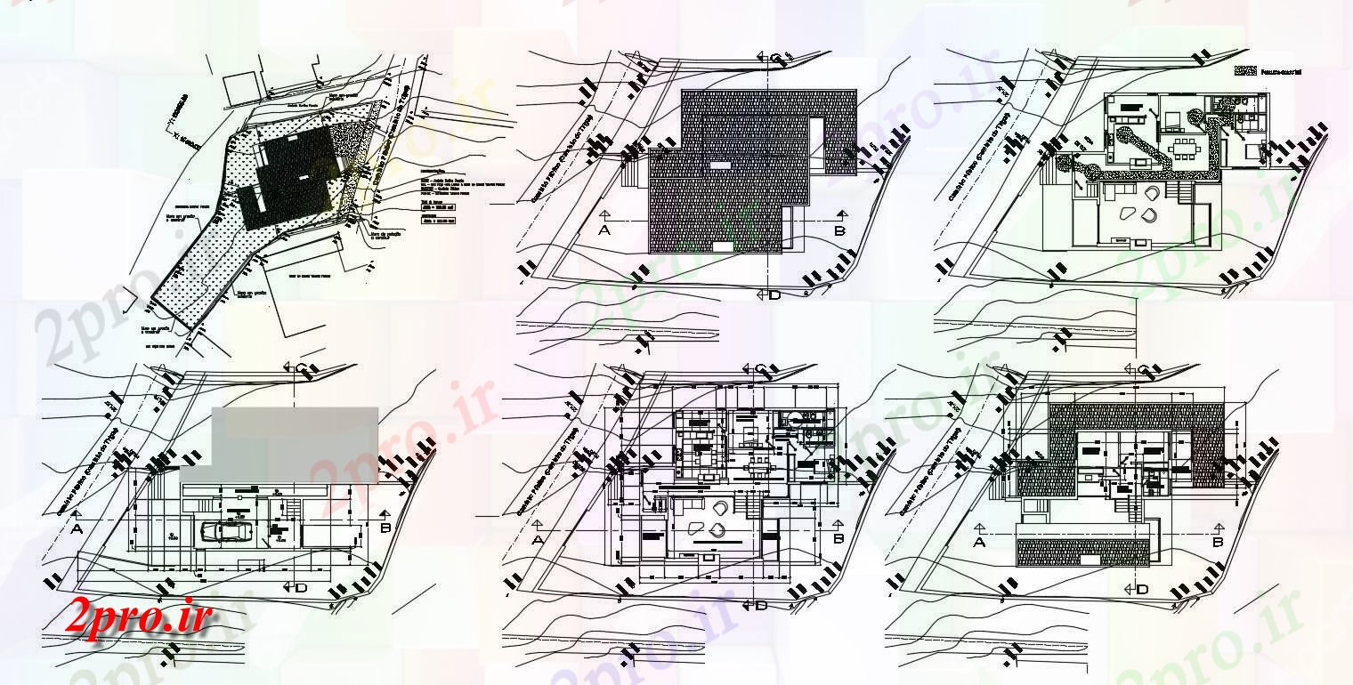 دانلود  نقشه مسکونی ، ویلا ، دوبلکس ، اپارتمان   (کد29706)