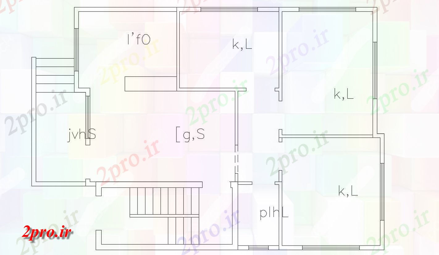 دانلود  نقشه ساختمان مسکونی ، ویلا ، دوبلکس ، اپارتمان   (کد29707)