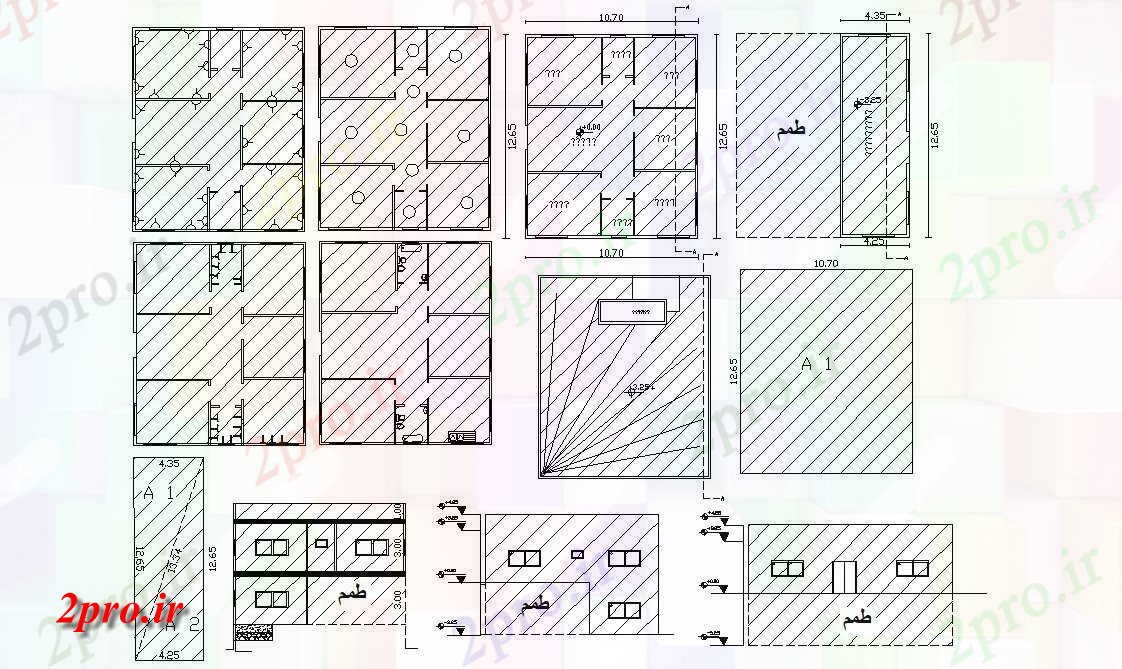 دانلود  نقشه کف سازی خانه  (کد29767)