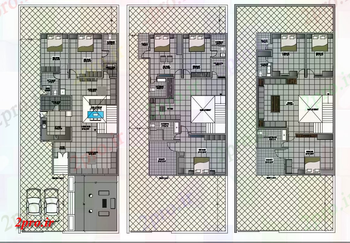 دانلود نقشه G + 2 مسکونی مبله ییلاقی طرح طراحی طبقه دانلود  (کد29938)