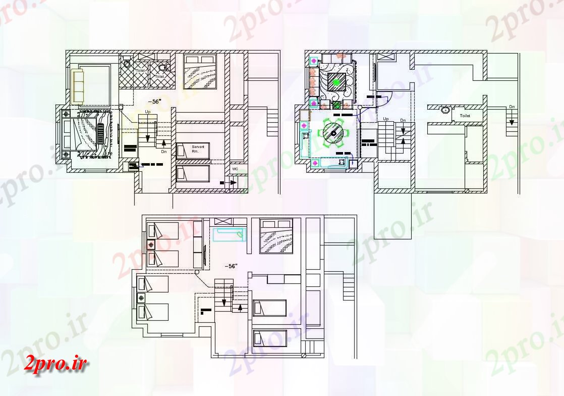 دانلود نقشه محل اقامت نیمه مبله ییلاقی طرح طراحی معماری  (کد29957)