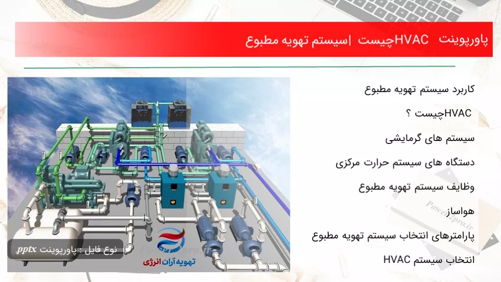 دانلود پاورپوینت HVAC چه چیزی است | سیستم تهویه مطبوع - کد100876