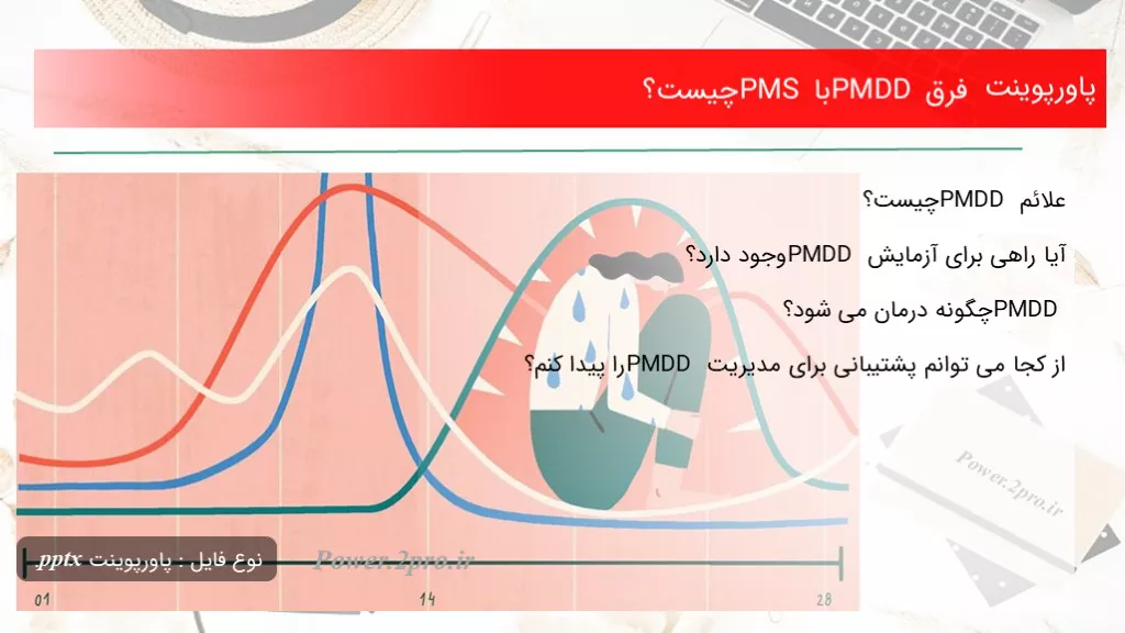 دانلود پاورپوینت فرق PMDD با PMS چه چیزی است ؟ - کد102523