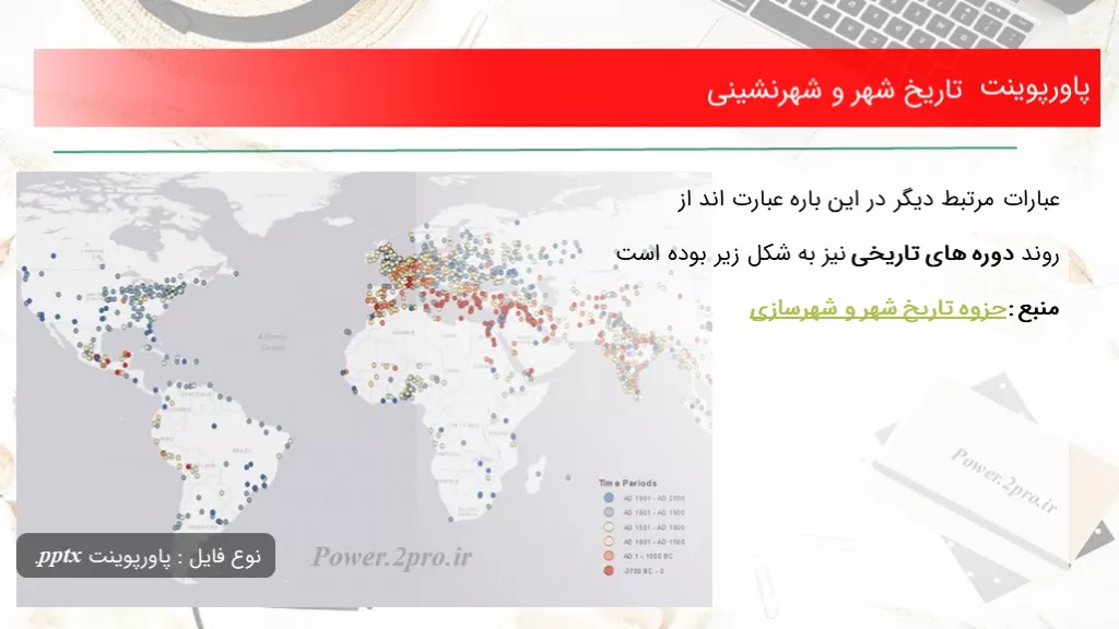 دانلود پاورپوینت تاریخ شهر و شهرنشینی - کد103313