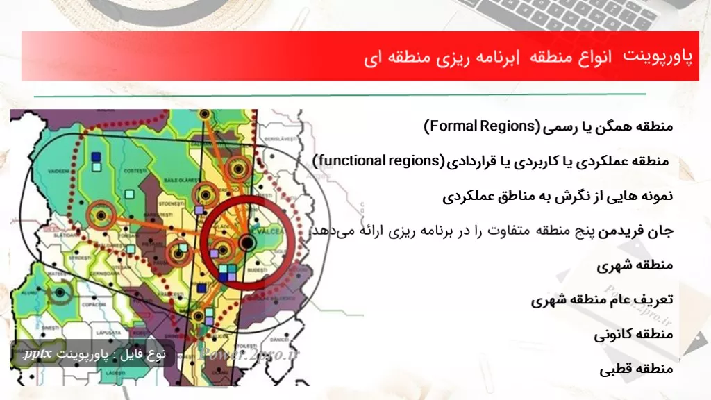 دانلود پاورپوینت انواع منطقه | برنامه ریزی منطقه ای - کد103372