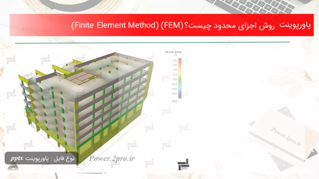 دانلود پاورپوینت چگونگی اجزای محدود چه چیزی است ؟ (Finite Element Method) (FEM) - کد104348