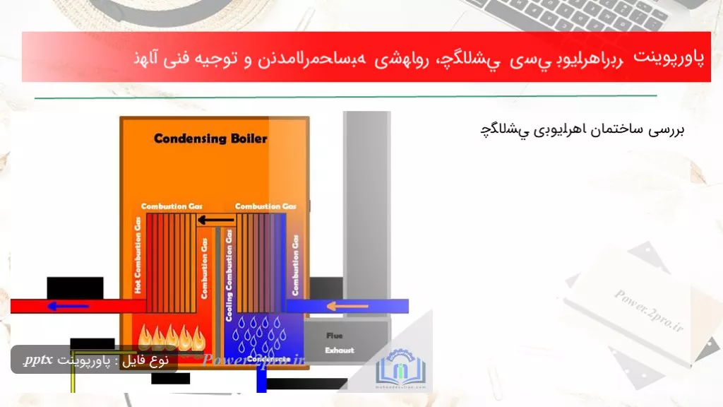 دانلود پاورپوینت ﺑﺮرﺳﻲ ﺑﻮﻳﻠﺮﻫﺎی ﭼﮕﺎﻟﺸﻲ ، روﺷﻬﺎی ﻣﺤﺎﺳﺒﻪ راﻧﺪﻣﺎن و توجیه فنی آﻧﻬﺎ - کد105714