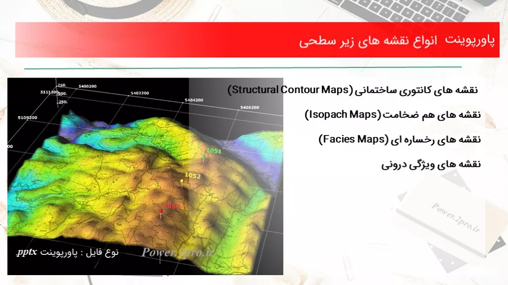 دانلود پاورپوینت انواع نقشه های زیر سطحی - کد106077