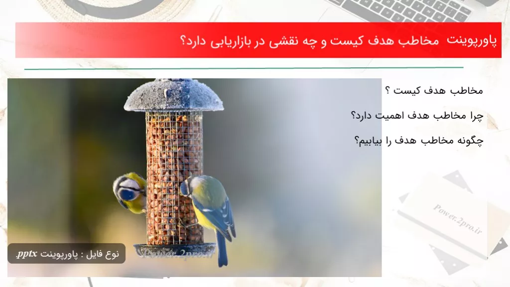 دانلود پاورپوینت مخاطب هدف کیست و چه نقشی در بازاریابی دارد؟ - کد107352