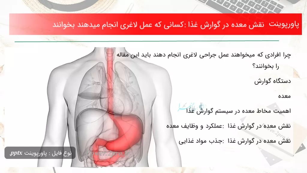 دانلود پاورپوینت نقش معده در گوارش غذا: کسانی که عمل لاغری انجام میدهند بخوانند - کد109248