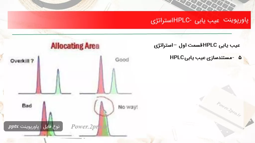 دانلود پاورپوینت عیب یابی HPLC- استراتژی - کد113646