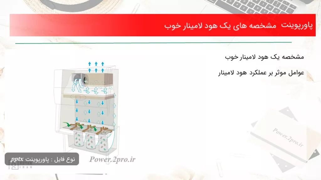 مشخصه های یک هود لامینار خوب