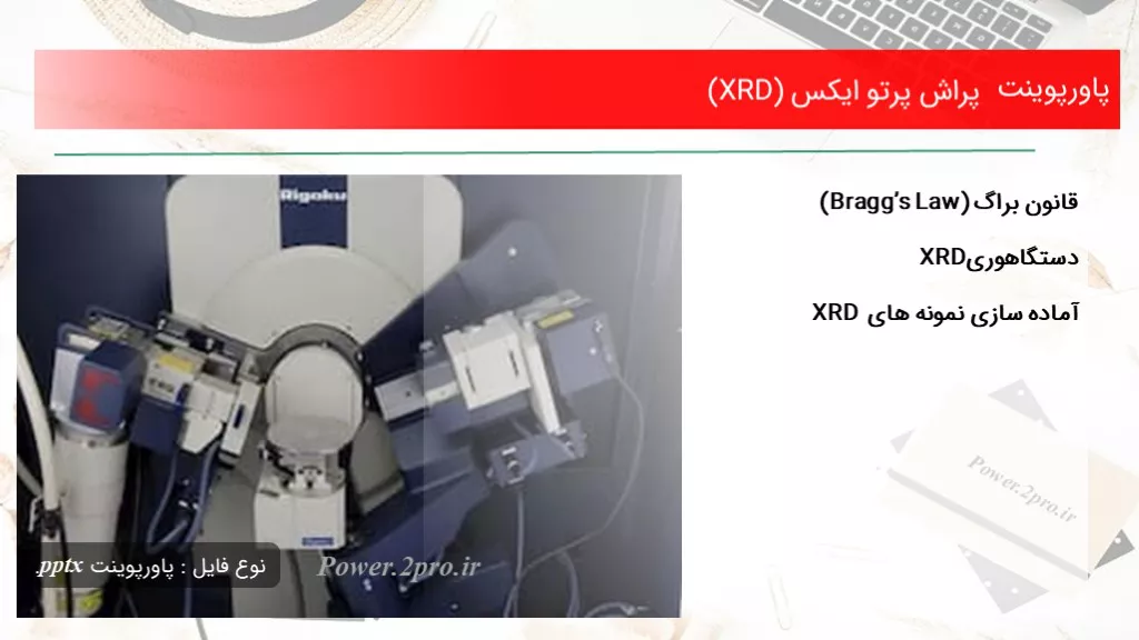 پراش پرتو ایکس (XRD) و قانون براگ