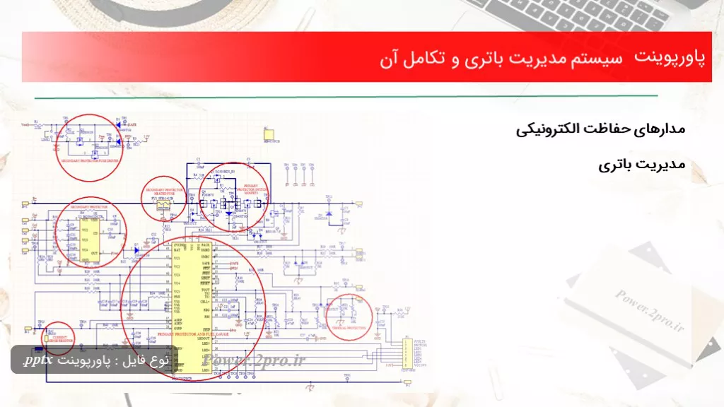 دانلود پاورپوینت سیستم مدیریت باتری و تکامل آن - کد114818